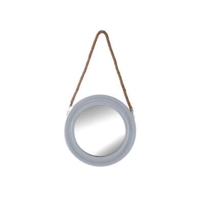Round Mirror Rope 40x40x4 Black