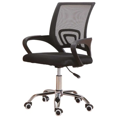 Atelier Du Nord - Chaise de bureau en maille à dossier moyen Vesta