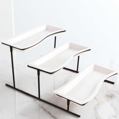 A La Cuisine - 3 Tier Serving Plate Metal Rack