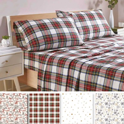 RUSTIC CABIN - ROWLAND Ensemble de draps en flanelle