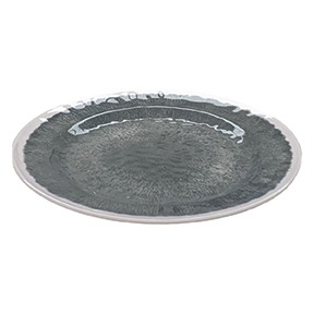 11in  Assiettes  S/4 Mélamine gris uni