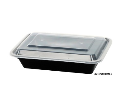 A LA CUISINE - Lot de 10 boîtes de conservation rectangulaires avec couvercles 950ML