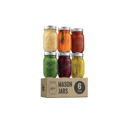 A LA CUISINE - PAKSH SET/6 Mason Jars with Lids