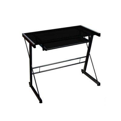 Bureau d'ordinateur noir