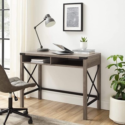 Bureau en métal et bois