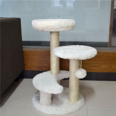 Cat Tree 1.5cm Chipboard 320g Rabbit Faux Fur 0.3cm Dia