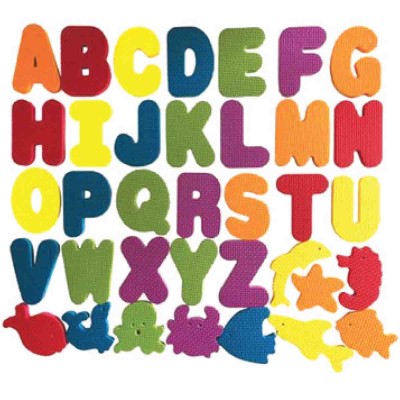 36 pièces  Lettres et formes pour baignoire