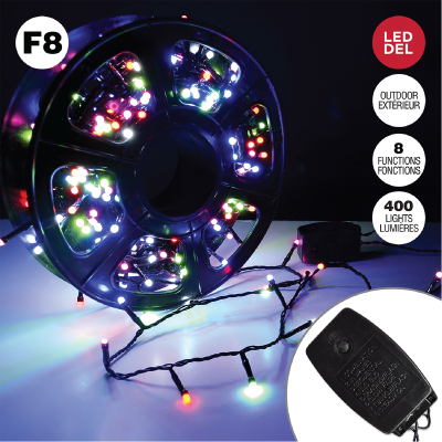 400LED Milky F5 Light On Wheel Multi Color Func