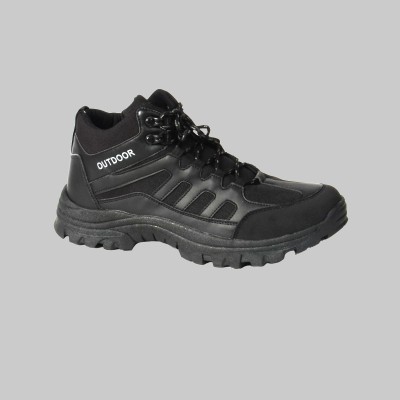 outdoor lace up bootie with rubber sole 