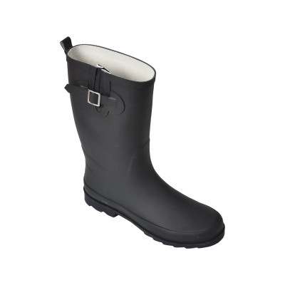 Bottes en caoutchouc noir pour hommes