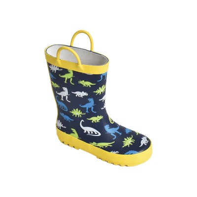 Bottes en caoutchouc pour enfants avec dinosaure