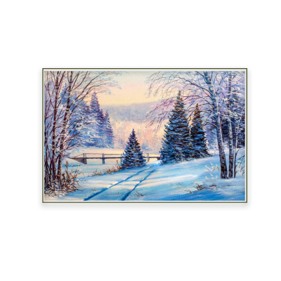 1Xmas Canvas 40x60 Fiber Optic Scenic