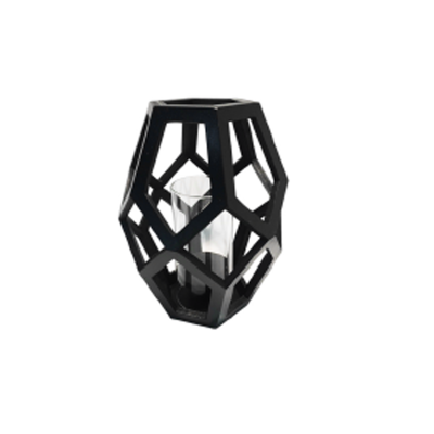 Wooden Lantern 23x23x30 Black