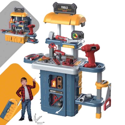 46PCS 3 in 1 Tool Table Luggage Set