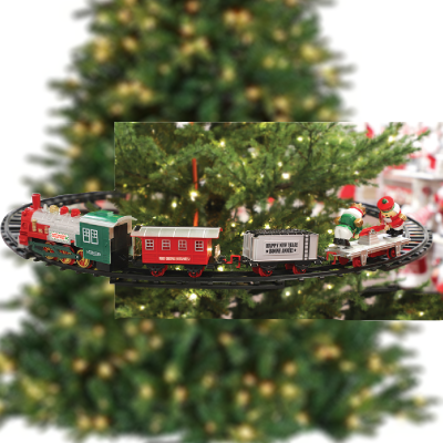 Ensemble de train lumineux et musical autour de l'arbre de 23 pièces