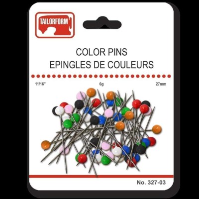 Épingles à tête colorées