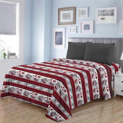 Rustic Cabin - Winter Wonderland - Ensemble de draps en micropolaire