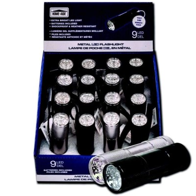 Lampe de poche avec 9 led