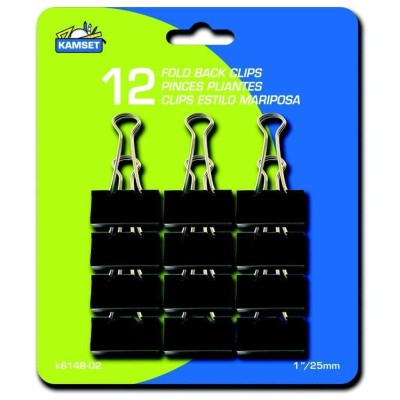 Fold Back Clips 12pcs