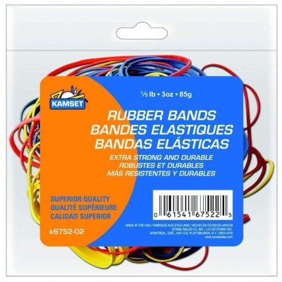Rubber Bands 3. Oz Asst