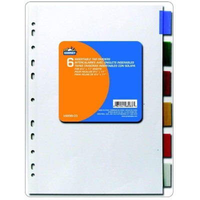 Insertable Tab Dividers - 6