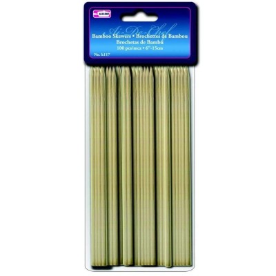 100 brochettes de bambou | 6"