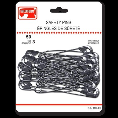 Épingles de sûreté Sz 3 (50)