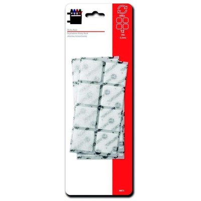 Velcro Squares-15, Collant Bac 7 / 8po Blanc