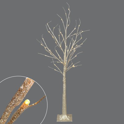Arbre à paillettes de champagne de 48 ", 48 LED