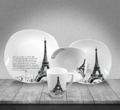 Set 16 pièces de vaisselle Paris Le Seine