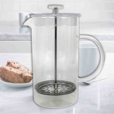 Presse à café en verre en acier inoxydable