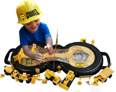 Mighty Wheels Carry Caseplayset -30pcs 