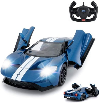 RASTAR RC Car | 1/14 Ford GT Remote Control RC Race Toy Car for Kids, Open Doors by Manual, Blue (27MHz)