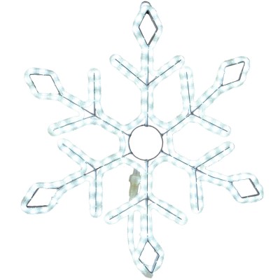 Corde à flocon de neige à DEL de 24 po, flocon de neige