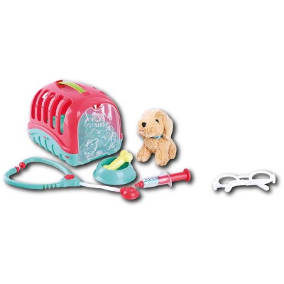 Playgo-pet Care Carrier - 7 pièces (chiot en peluche inclus)