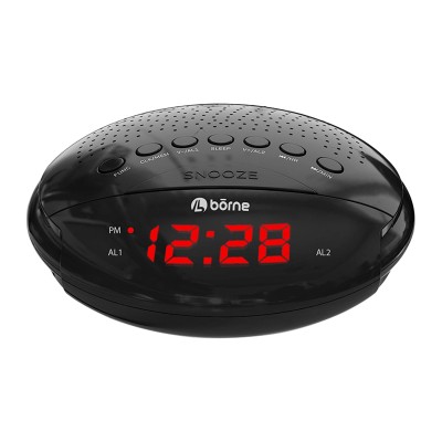 bōrne - Digital Clock with AM/FM Radio