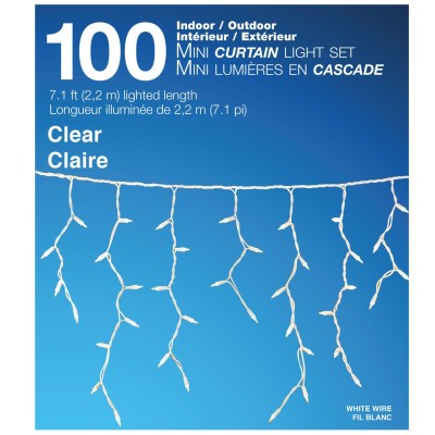 100 Mini Outdoor Incandescent Curtain Light