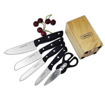 6pcs Cutlery Prep Knife Set Triple Rivet