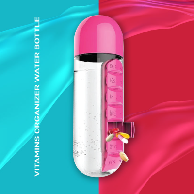 Vitamins Organizer Water Bottle