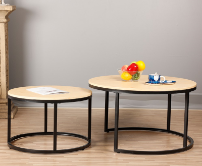 Ensemble de 2 tables basses gigognes