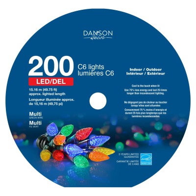Lentille à facettes avec lumières leds extérieures 200 C6