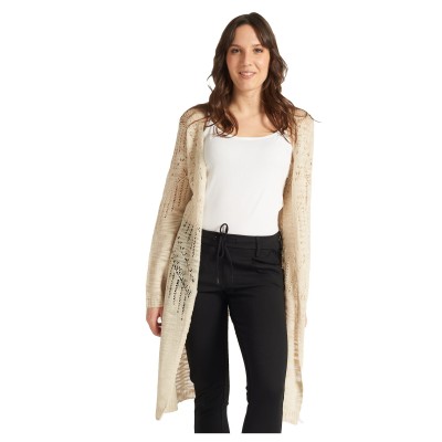 Beige Pointelle - Cardigan