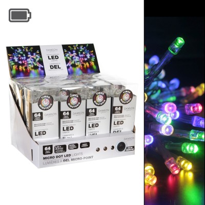 64 lumières LED B / O, 8 fonctions