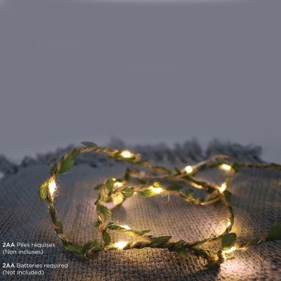 Green Leaf & Rope Led String 150cm