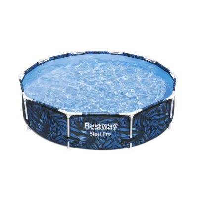 Bestway® Steel Pro® Piscine hors sol ronde , look botanique moderne 10' x 26''