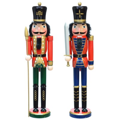 2 Casse-noix en bois Asst 24 "
