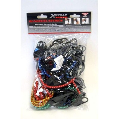 Xstrap Light - Couleurs assorties de cordes élastiques, paquet de 12