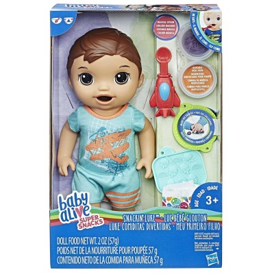 Baby Alive Super Snacks Snackin 'Luke (Brunette)