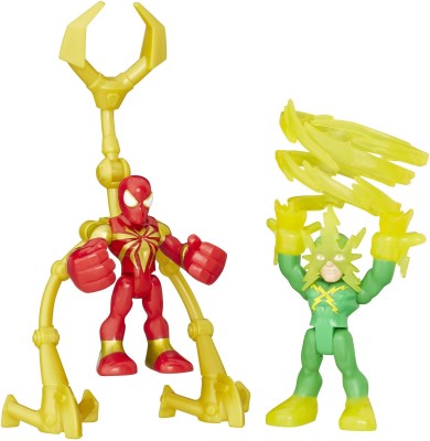 Playskool Heroes Marvel Super Hero Adventures Iron Spider and Marvel's Electro