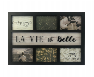 6-Opening Picture Frame La Vie est Belle